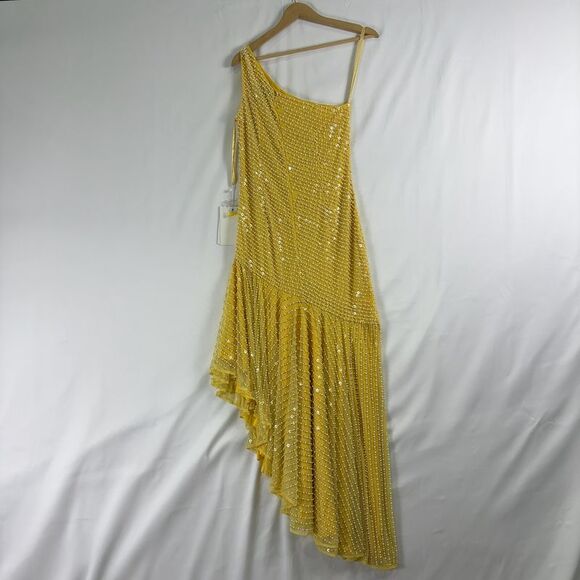 Mac Duggal One Shoulder Asymmetrical Hem Dress - Picture 4 of 4